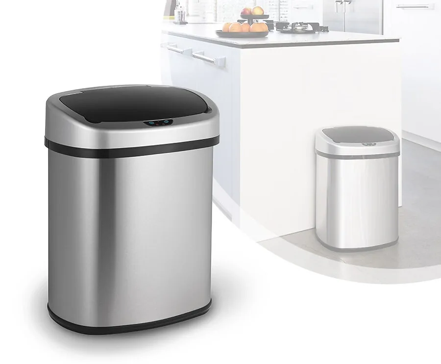 RVS Prullenbak Met Automatische Sensor-38 liter