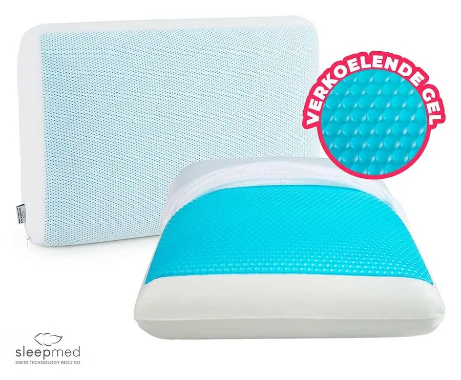 SleepMed Verkoelend Gel Kussen - Met Comfort Schuim Vulling!