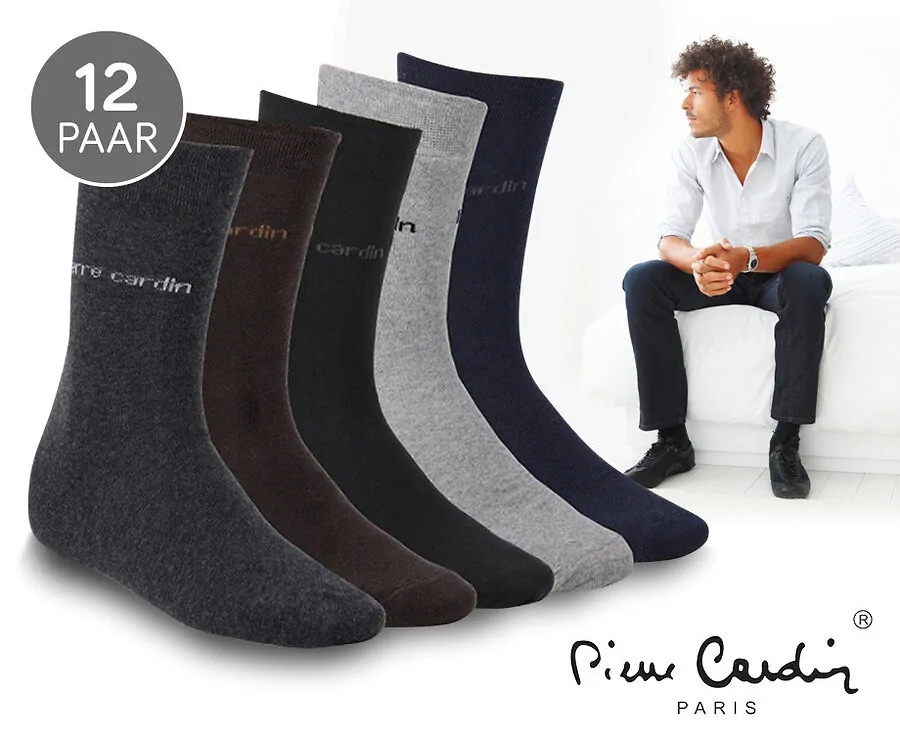 12 Paar Stijlvolle Pierre Cardin Sokken - Hoge Kwaliteit Sokken Voor Weinig!