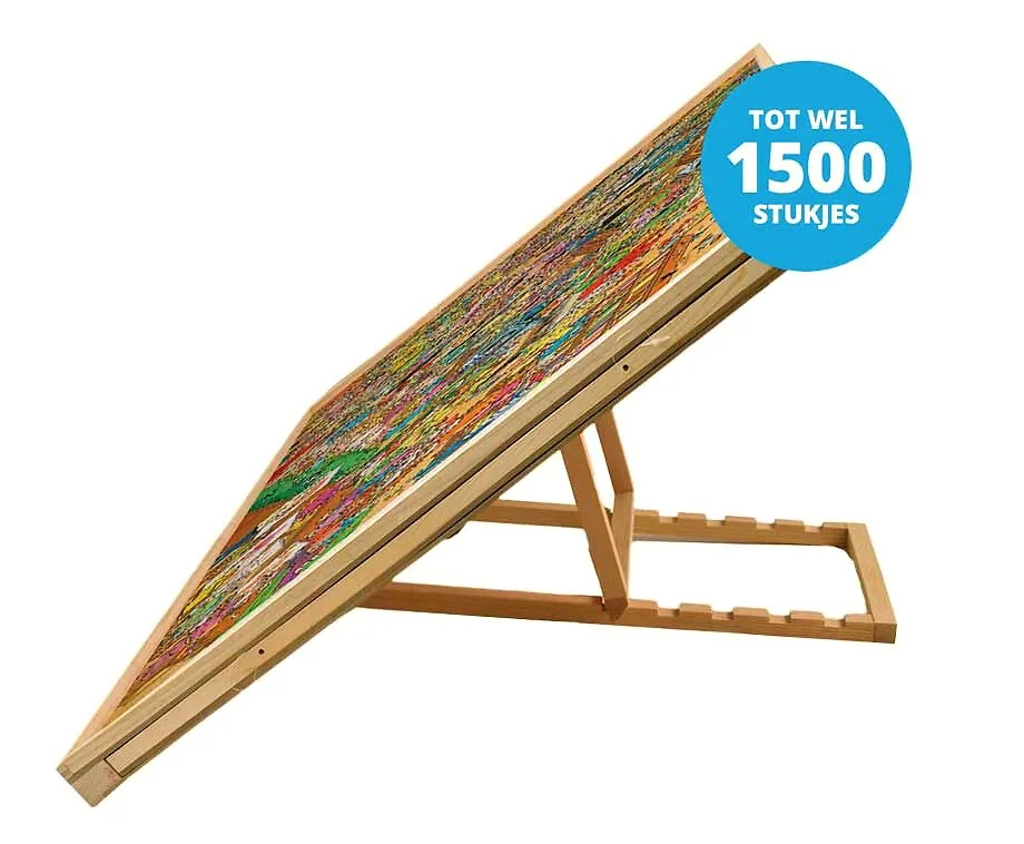 Kantelbare Houten Puzzeltafel Deluxe met Lades