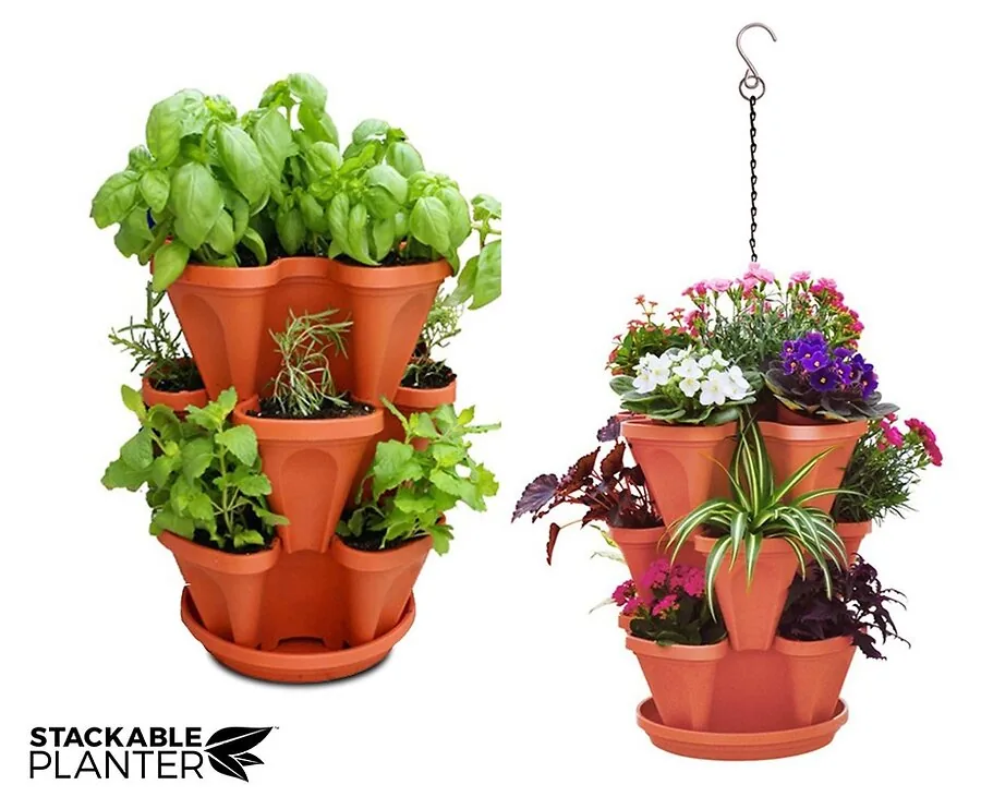 Stackable Planter - 3 Stapelbare Plantenbakken!