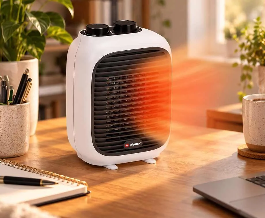Ventilatorkachel Draagbaar 1500W met Thermostaat