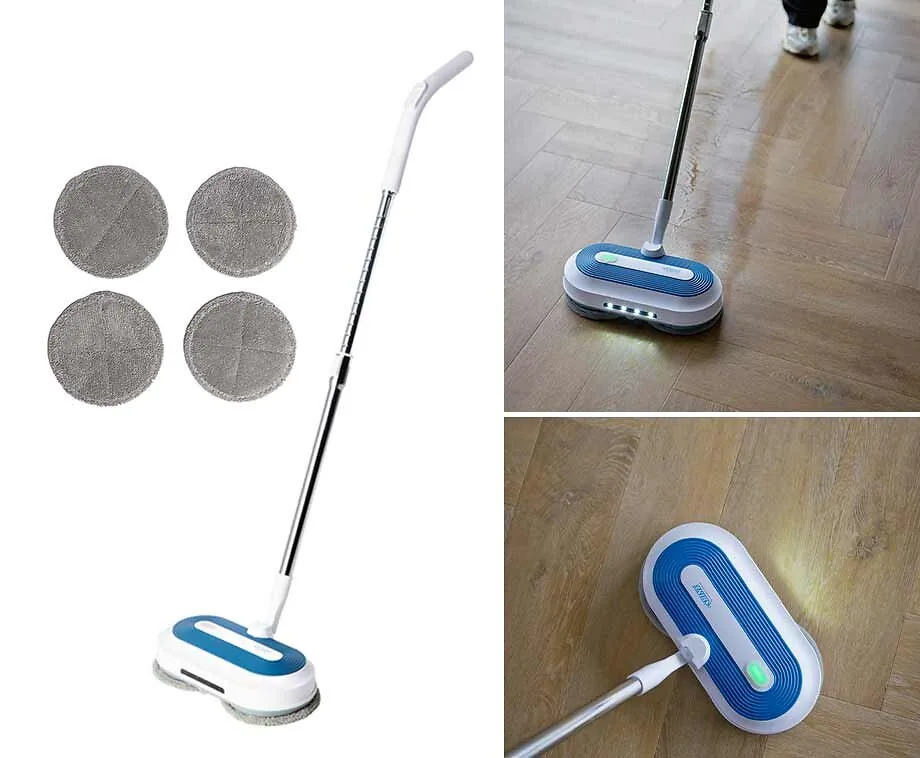 Spray Mop Deluxe Met Roterende Dweil - Vloerreiniger Met LED!