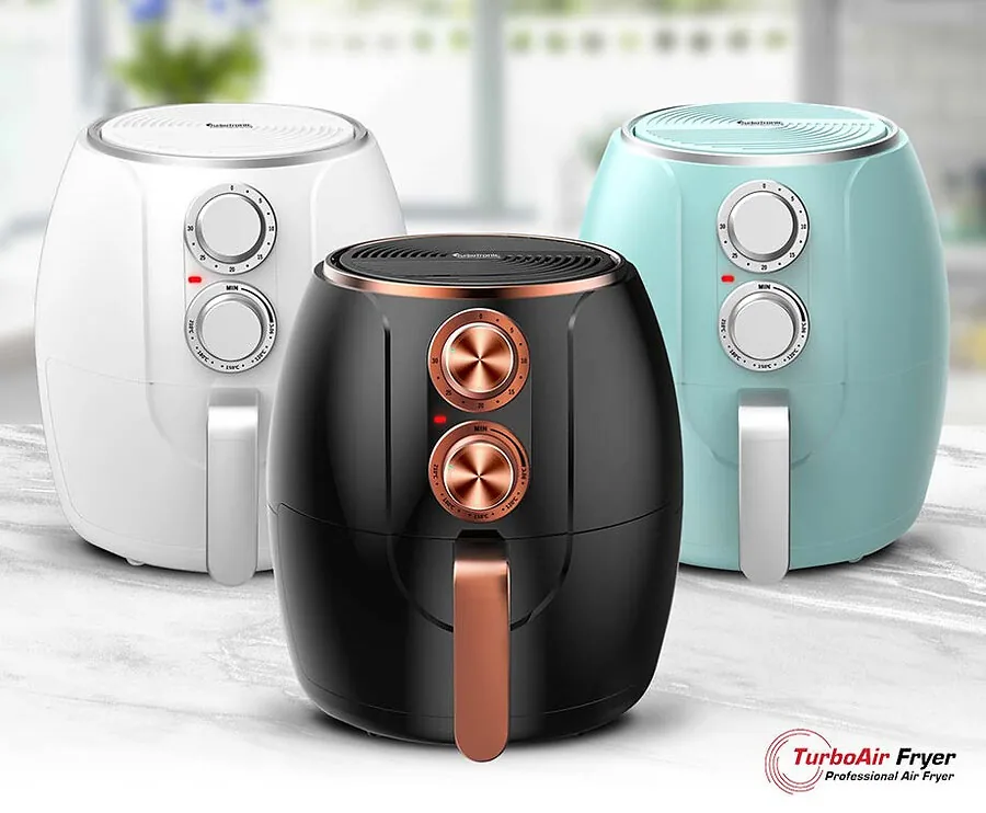 TurboTronic Air Fryer Voor Gezonder Frituren - In 3 Mooie Kleuren!