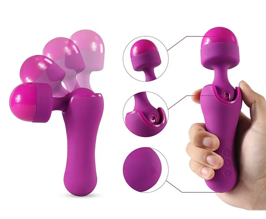 Mini Magic Wand Massager Vibrator - Met Verstelbare Hoek!