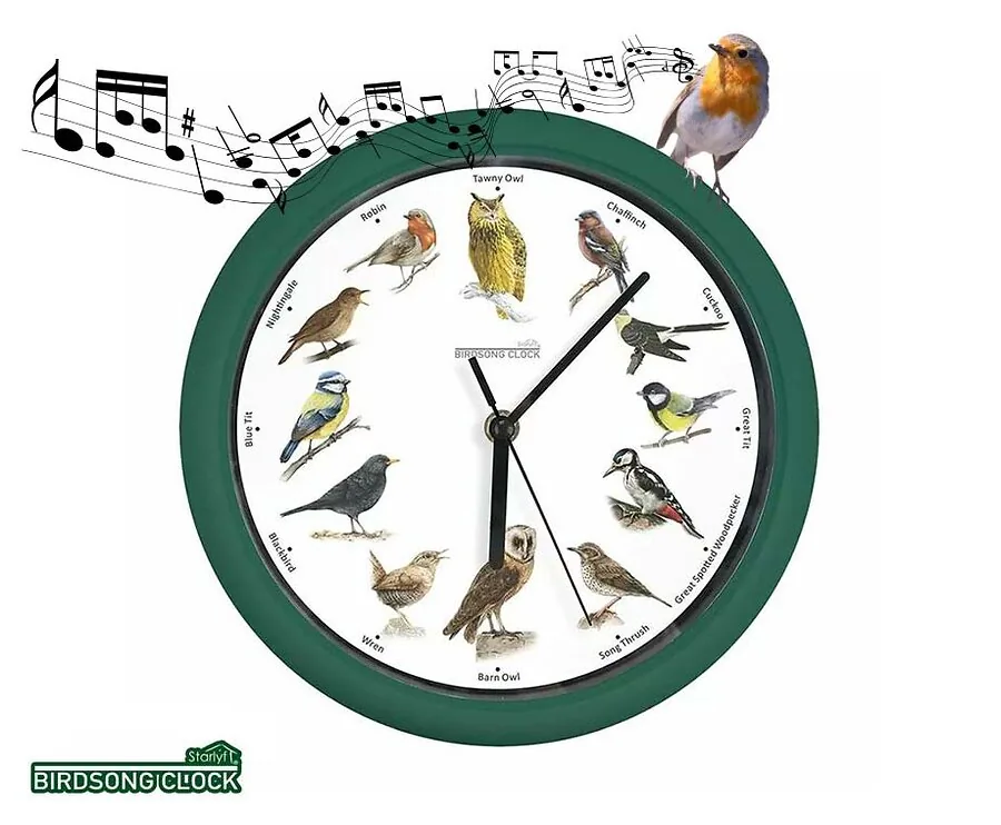 Starlyf Birdsong Clock - Ieder Uur Het Geluid Van Een Andere Vogel!