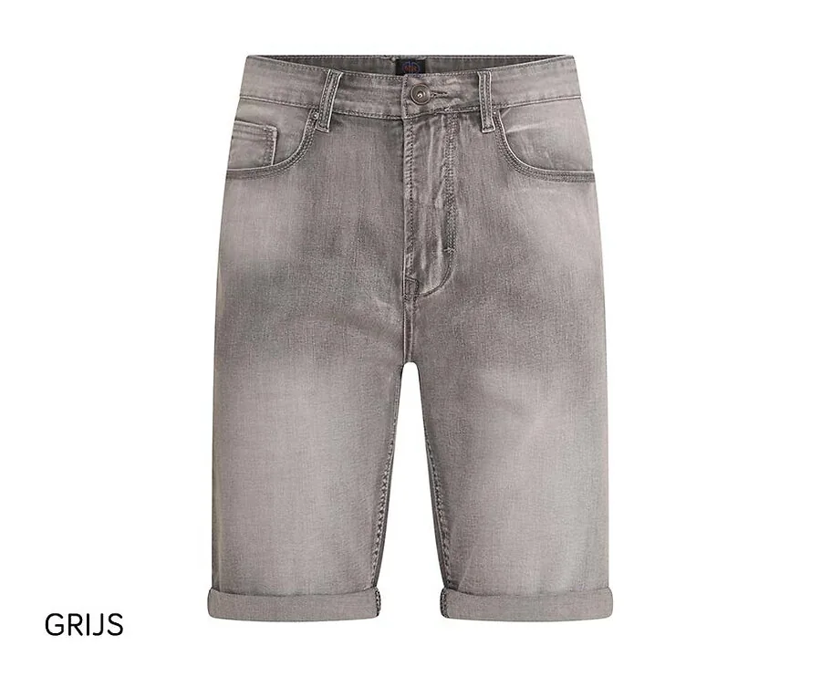 Mario Russo Denim Korte Broek-Grijs-L