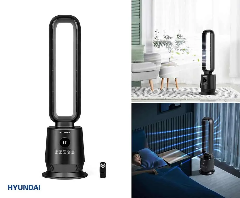 Bladeless Ventilator met Ion Functie 50W