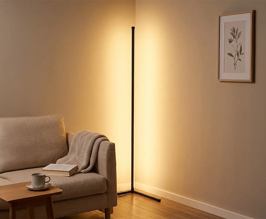 Hoeklamp LED Warm Wit En Kleuren 140 cm