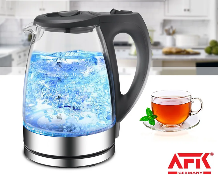 AFK Waterkoker met LED-verlichting - 1.7 Liter Inhoud!