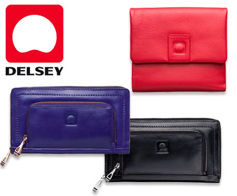 Delsey Leren Dames Portefeuilles - Keuze Uit Meerdere Modellen!