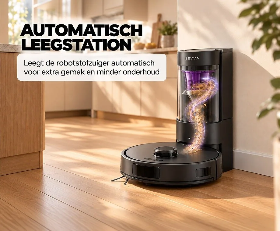 Robotstofzuiger Met Zelfleegstation En Dweilfunctie