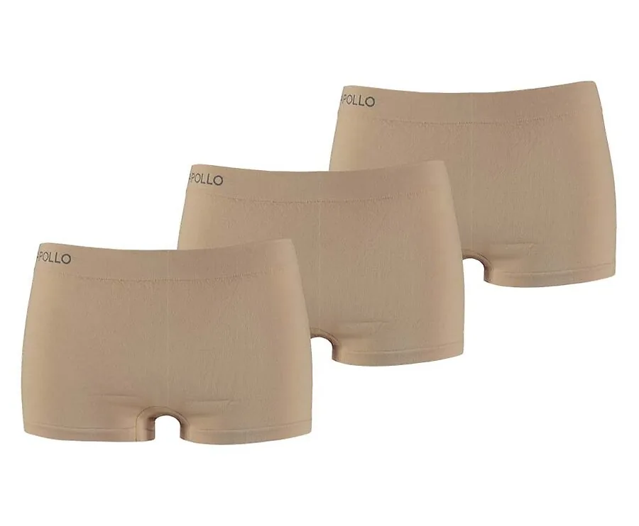 3-Pack Naadloos Dames Ondergoed -Nude-M