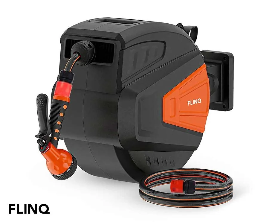 FlinQ Retractable Garden Hose Reel - Verkrijgbaar In 3 Maten!