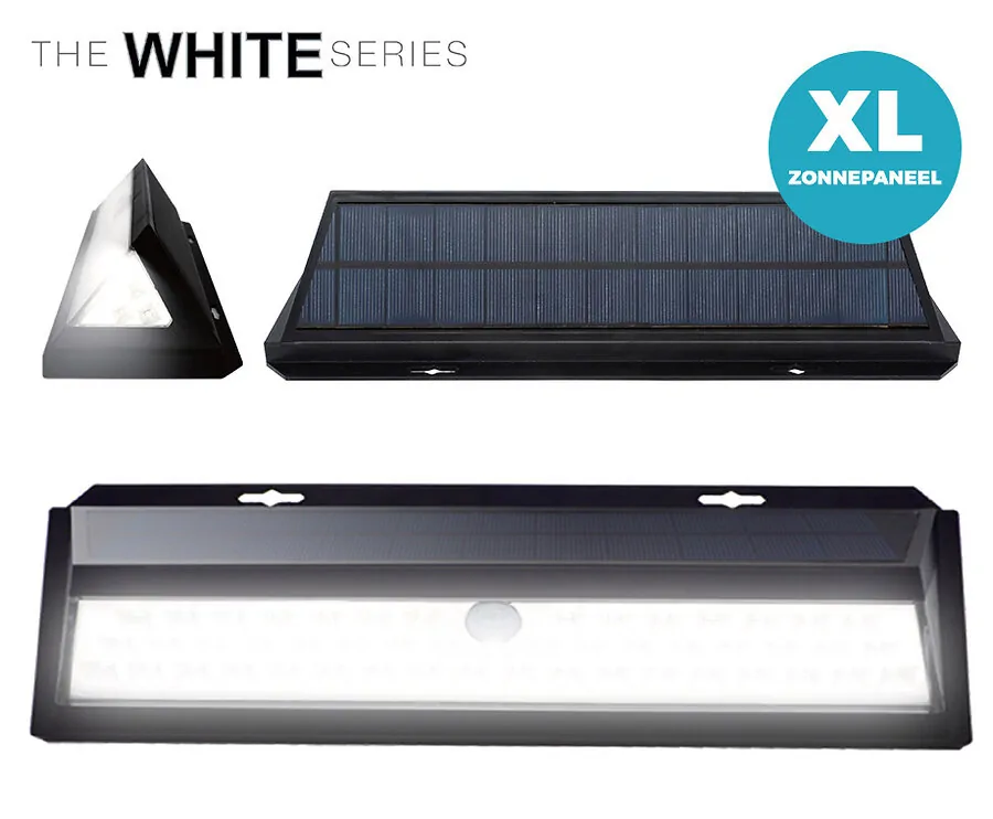 Ultra Felle Prisma Buitenlamp - Met XL Zonnepaneel En 55 SMD LED's!