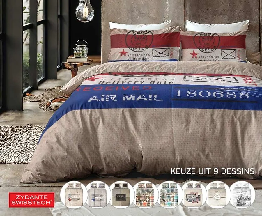 Zydante Swisstech 100% Katoenen Dekbedovertrek - Ideaal Voor Warme Nachten!