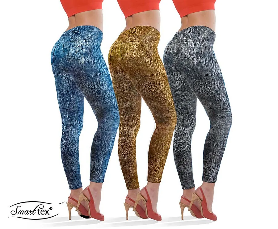 3-Pack Lederlook Jeans Leggings - Elegant, Praktisch En Vooral Erg Comfortabel!