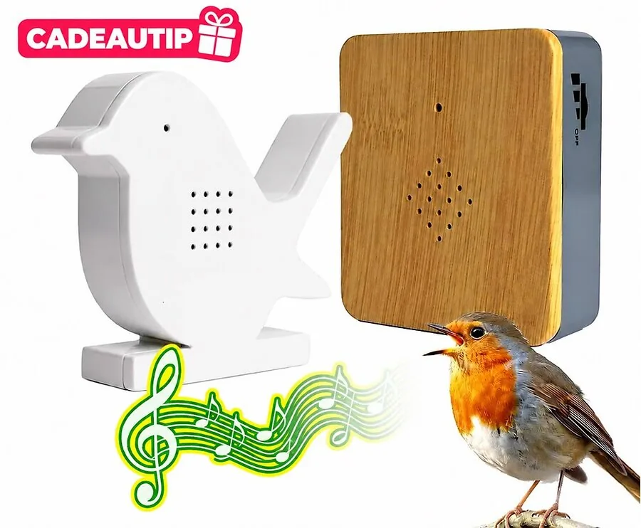 Vogelhuisje met Vogelgeluiden en Sensor