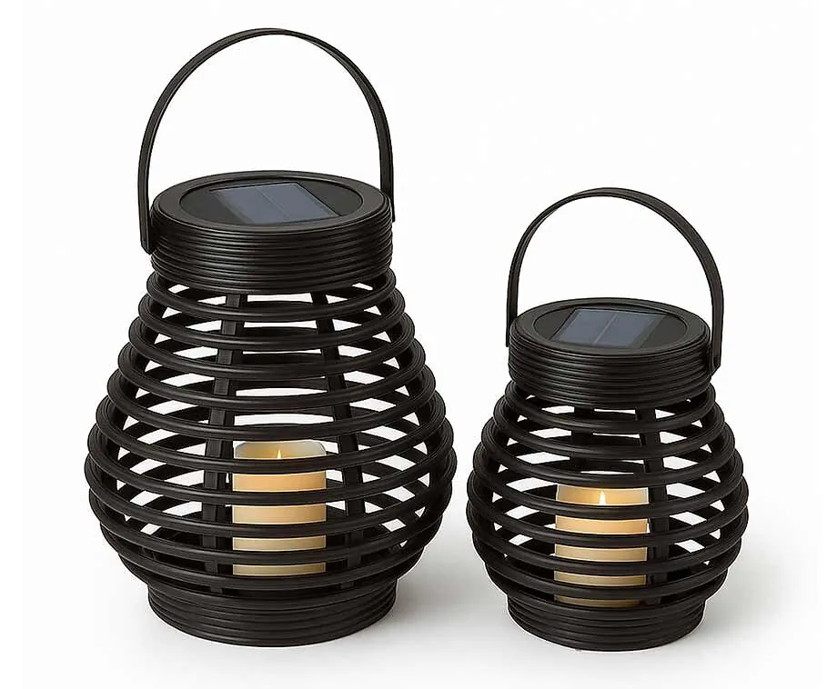 2-Pack Solar Lantaarns - Sfeermakers Voor In De Tuin!