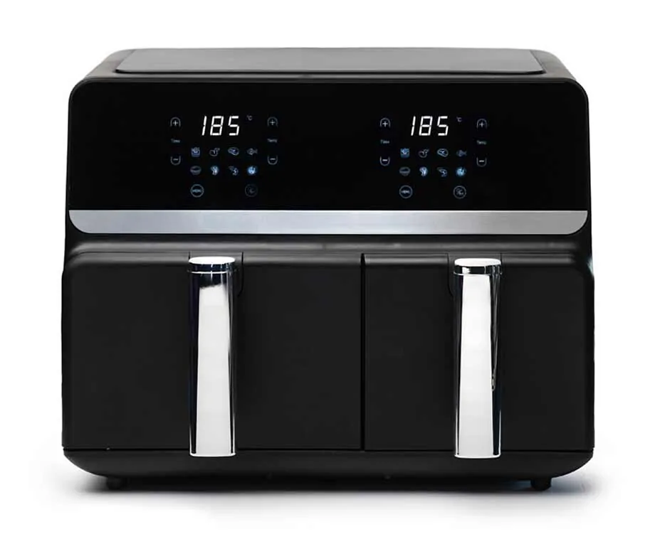 SEVVA® Dubbele Airfryer XXL - 2 Onafhankelijke Kookvakken van 5,5L en 3,5L!
