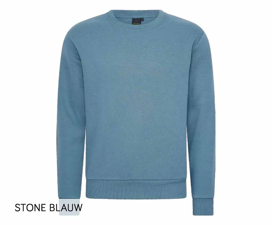 Mario Russo Sweater-Stone Blauw-XXXL