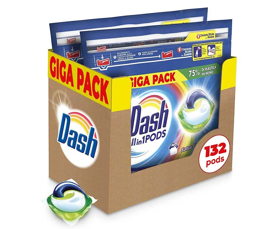 GIGA PACK: Dash 3-In-1 Wasmiddel Pods - Color Of Regular!