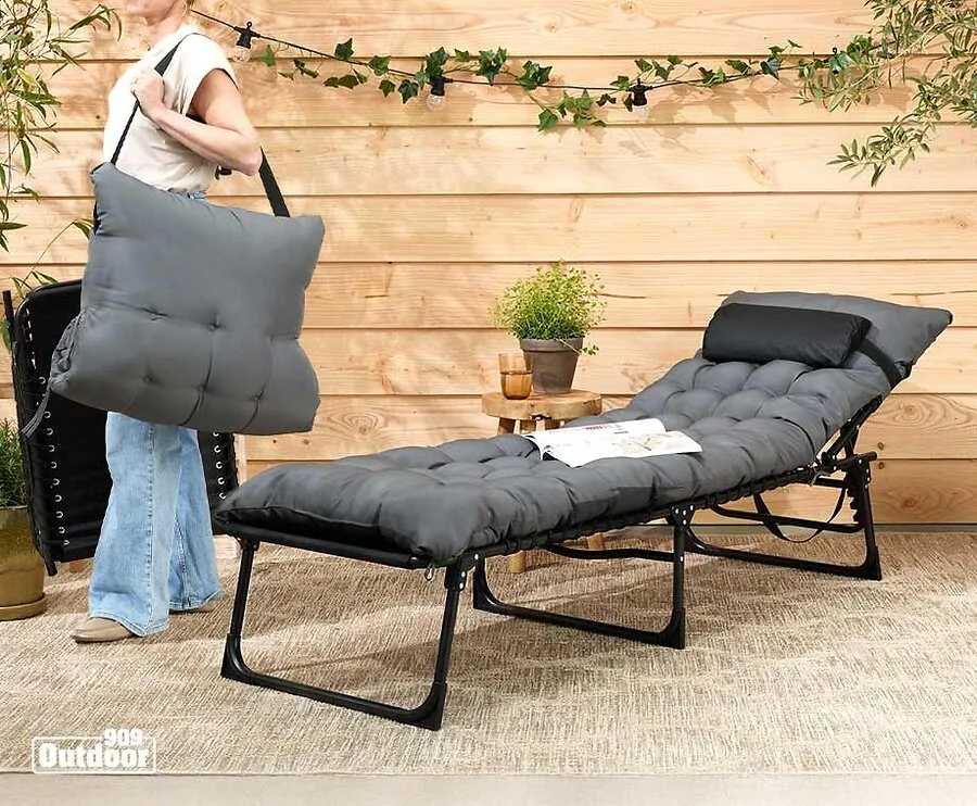 Ligbed Met Luxe Kussen - Maak Van Je Tuin Een Zomerparadijs!