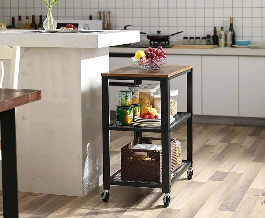 iBella Living Vintage Trolley - Multifunctionele Bijzettafel, Nachtkast, Etc.!