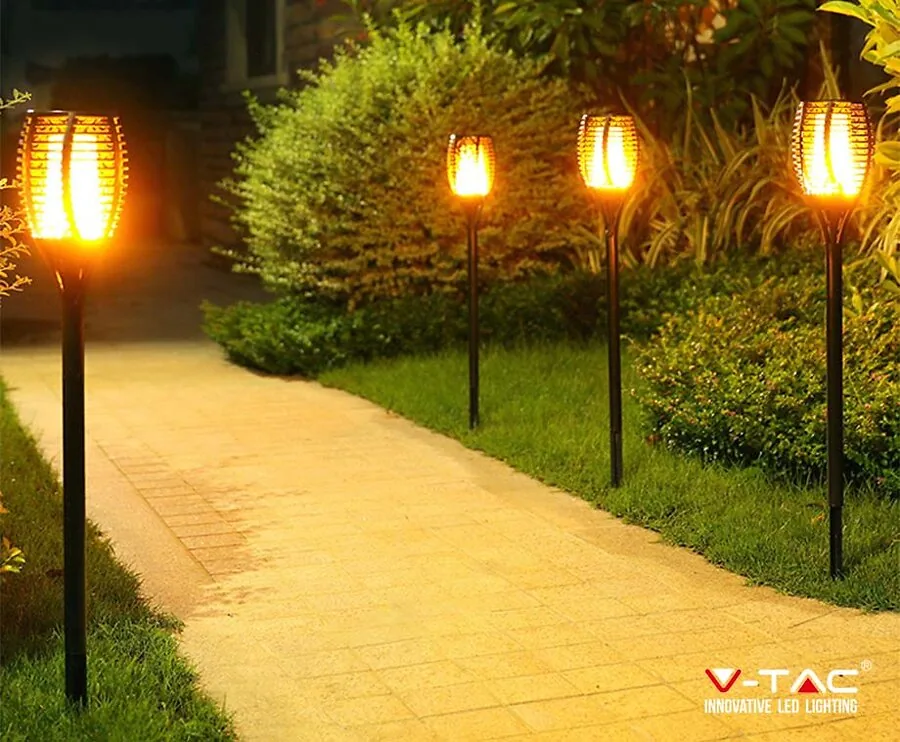 LED Solar Fakkels Met Vlameffect - Vandaag 2 + 2 GRATIS! 