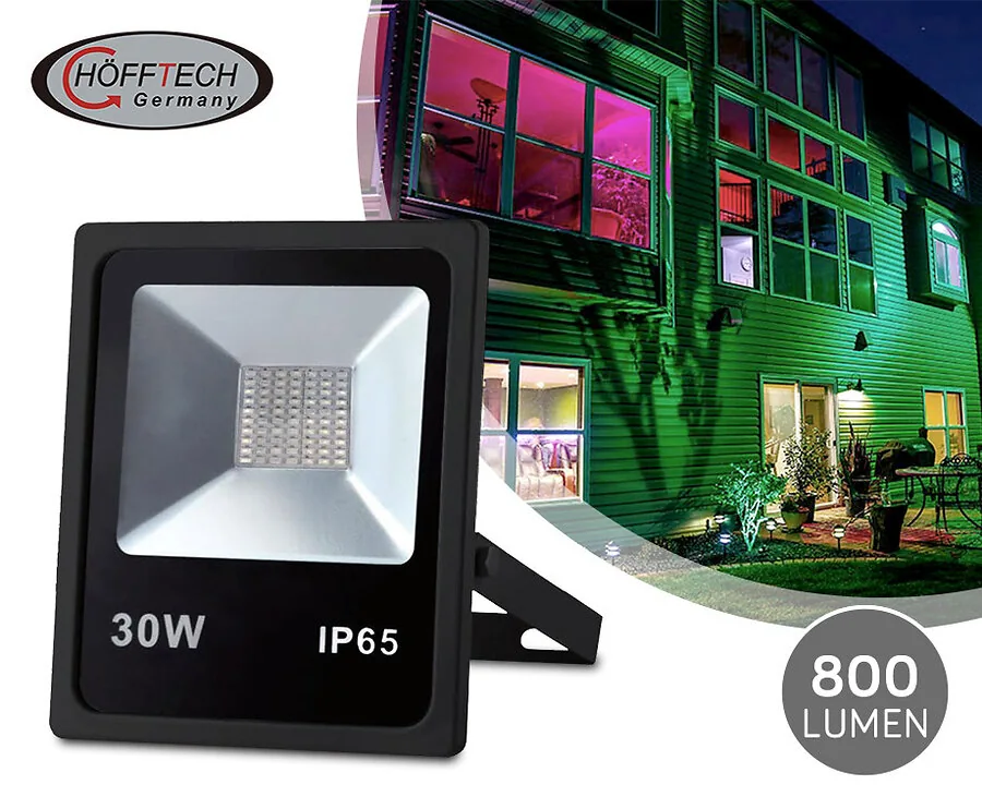 Dimbare RGB LED Straler - IP65 Dus Geschikt Voor Buiten!