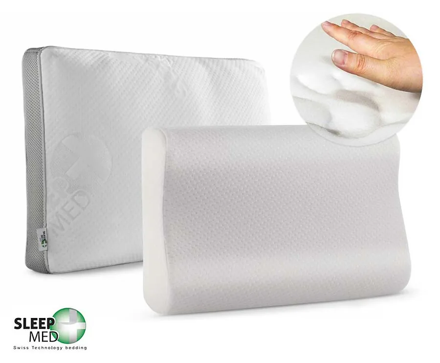 Sleepmed Memory Foam Kussen - Met 3D Ventilatieband Of Neksteun!