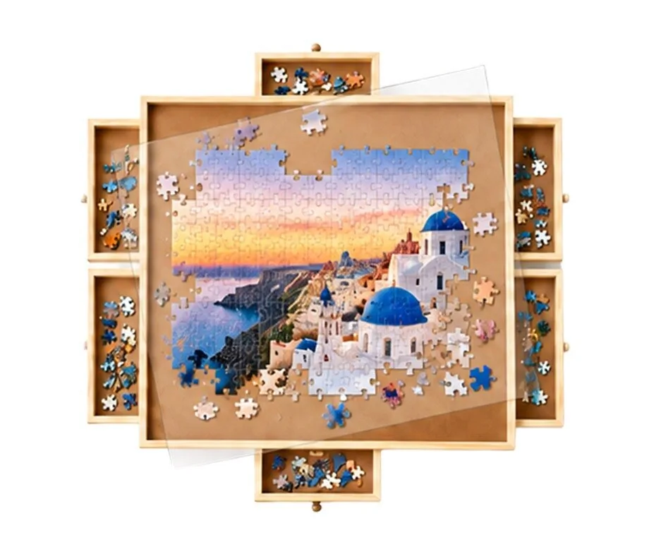 Houten Puzzeltafel 1.500 Stukjes met 6 Lades