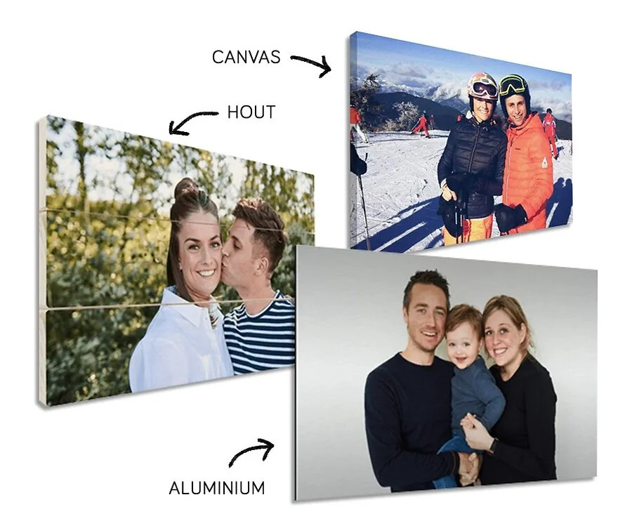 Jouw Eigen Foto Op Aluminium, Canvas Of Hout!