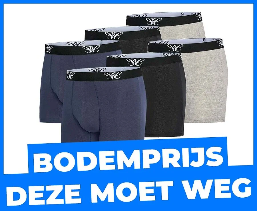 6-Pack Mix Luxe Cappuccino Boxers - Nog Nooit Zo Voordelig!