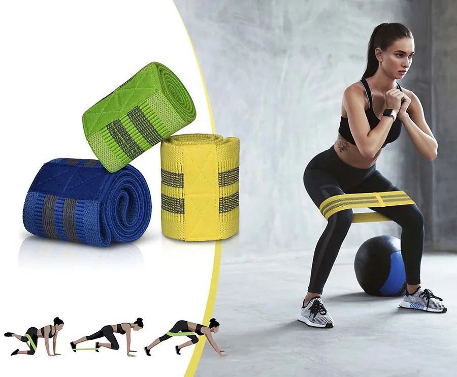 3-Delige Set Rebblo Weerstandsbanden - Thuisfitness Voor Alle Niveau's!