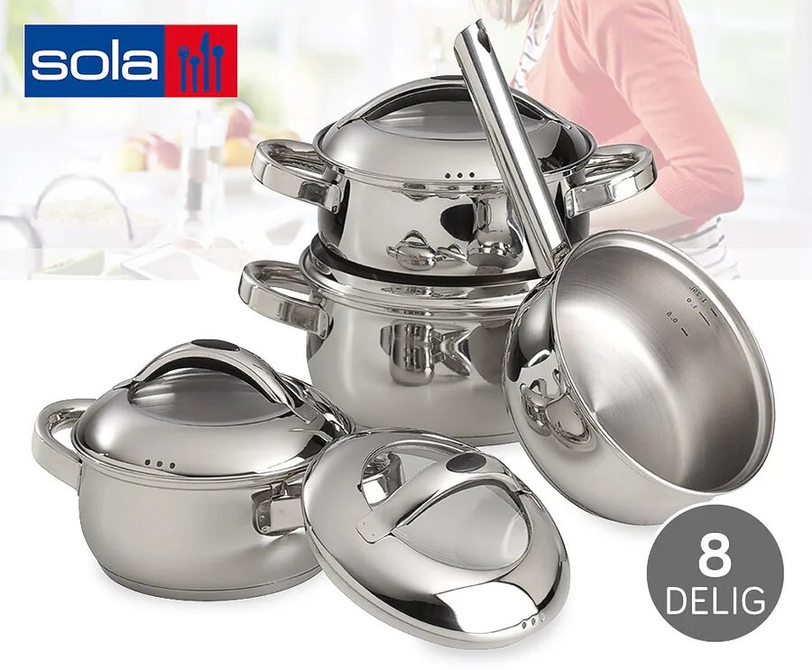 Luxe Sola Folklore Pannenset - Geschikt Voor Alle Warmtebronnen! 