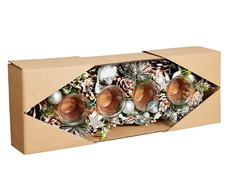 Theelichtjeshouder Dennenappel 44 cm