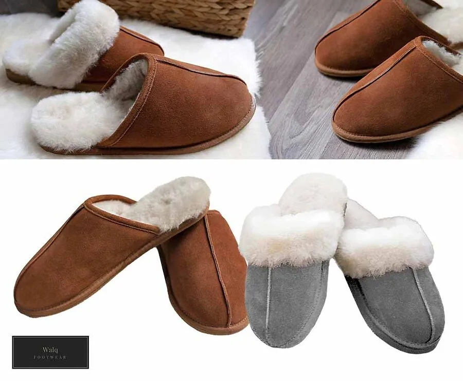 Walq Suede Wollen Sloffen Voor Dames En Heren - In 2 Kleuren En Modellen!