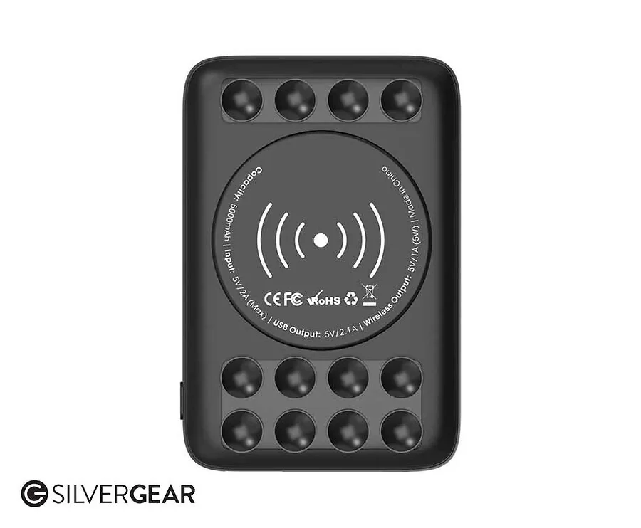 Powerbank Met Zuignap - Met Capaciteit Van 5000 mAh!