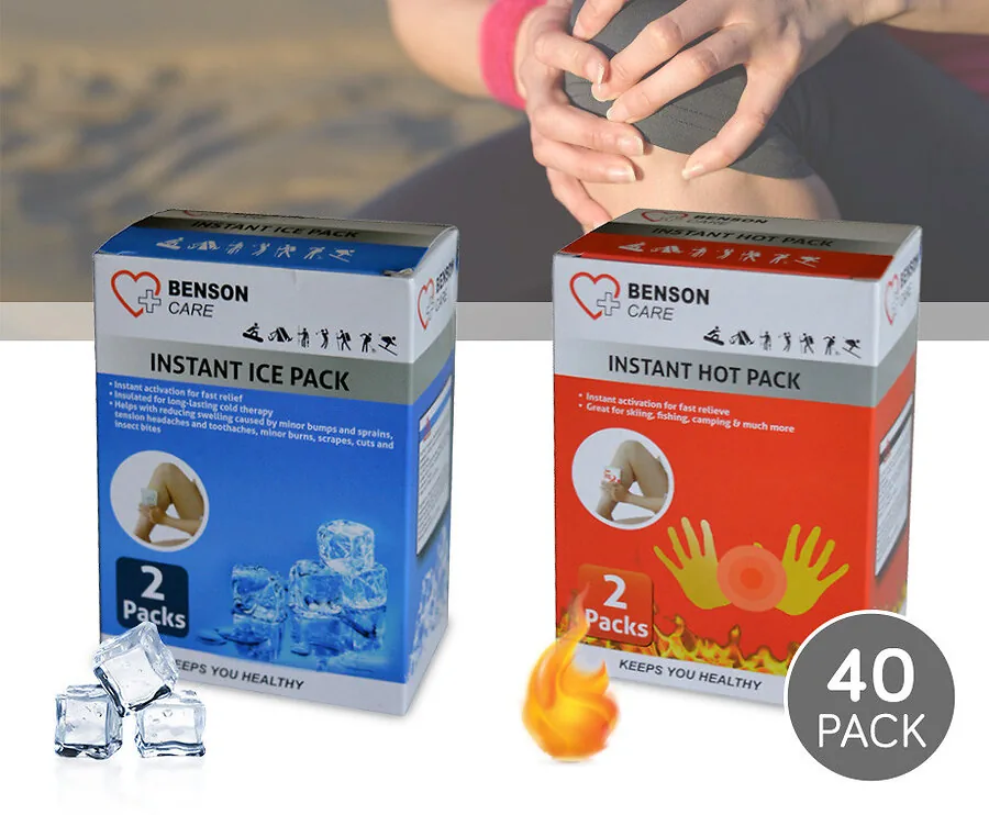 40 Stuks Instant Hot Of Cold Packs - Biedt Direct Verkoeling Of Verwarming!