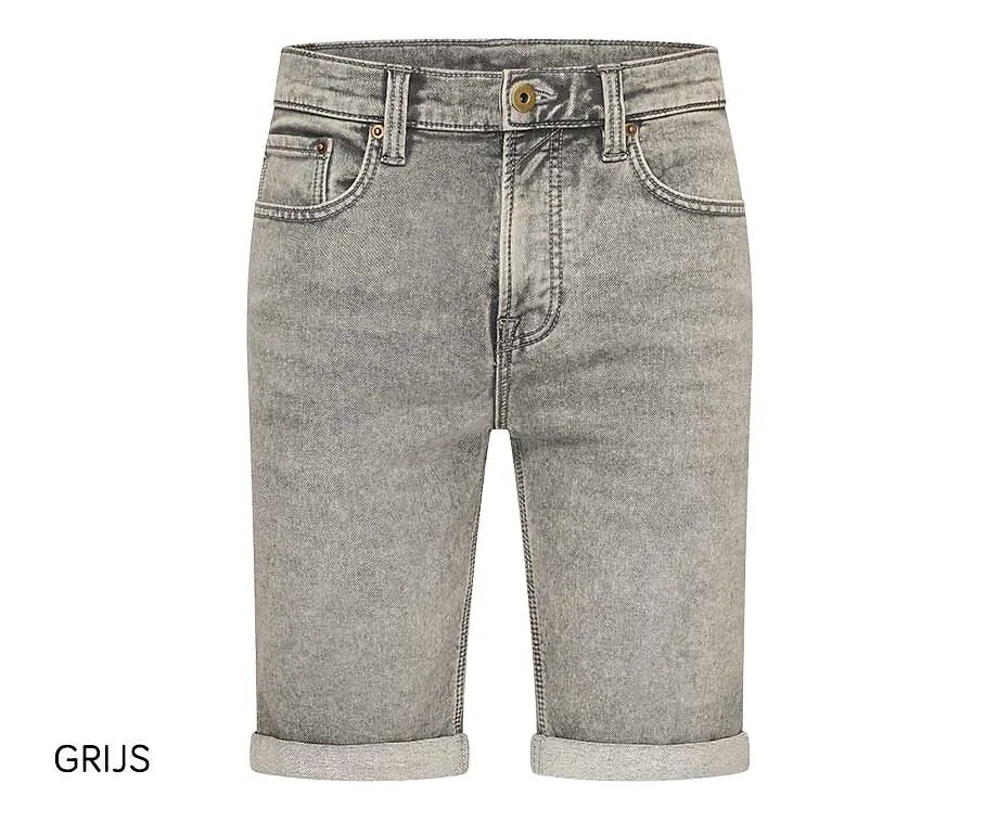 Mario Russo Korte Broek Denim-Grijs-M