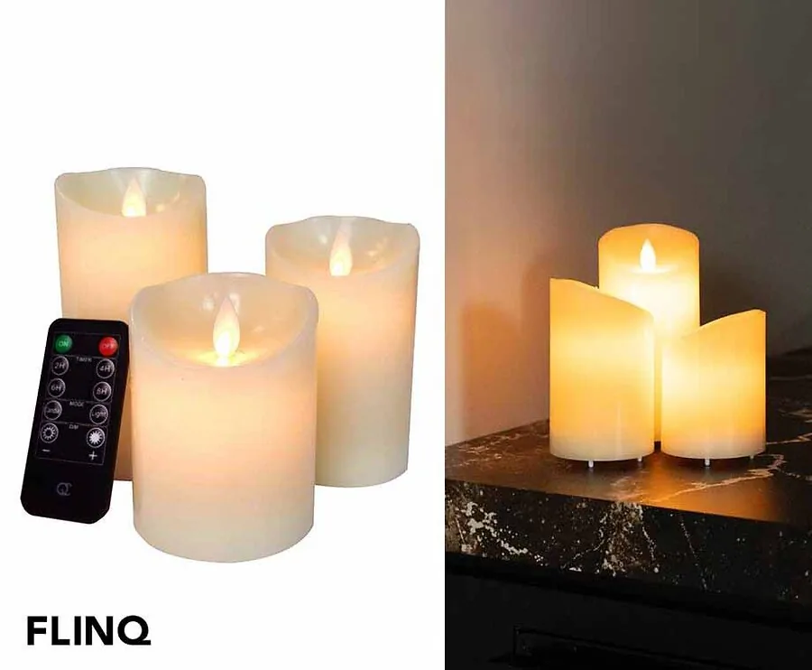 FlinQ Oplaadbare LED Kaarsen - Voordelig En Geen Gedoe Met Batterijen!