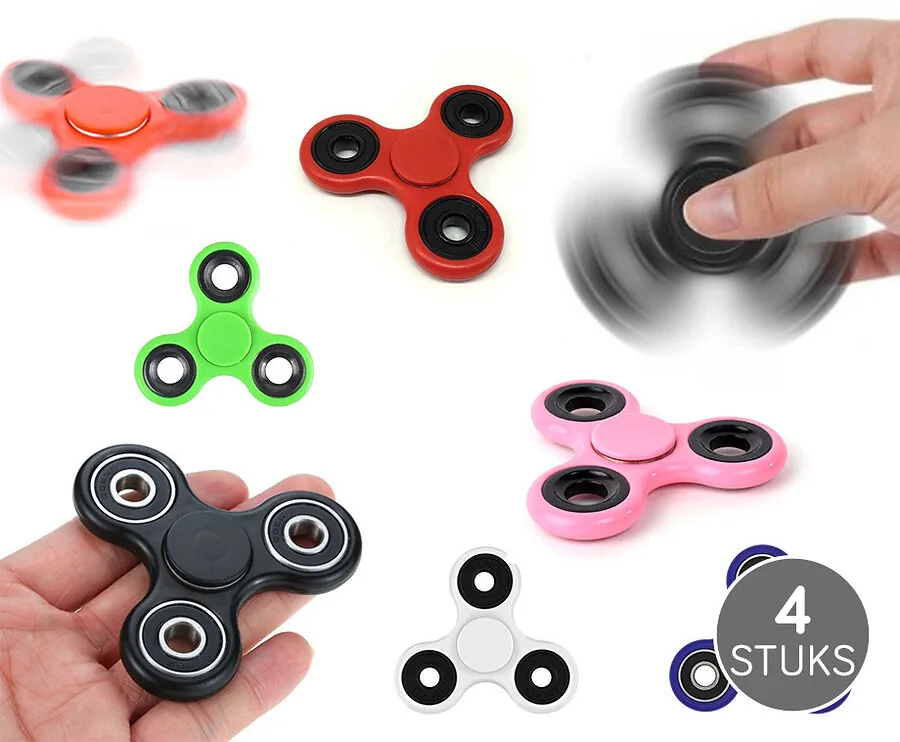 Set Van 4 Spinners - Ter Ontspanning En Tegen Stress!