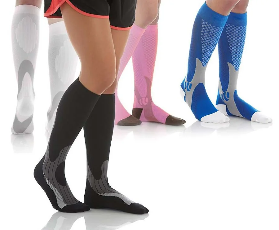 Compressie Sportsokken Voor Dames Of Heren - Vandaag 1+1 Paar GRATIS!