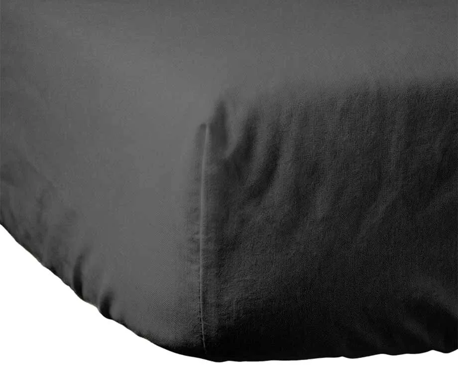 Jersey Hoeslaken Antraciet 90 x 200 cm