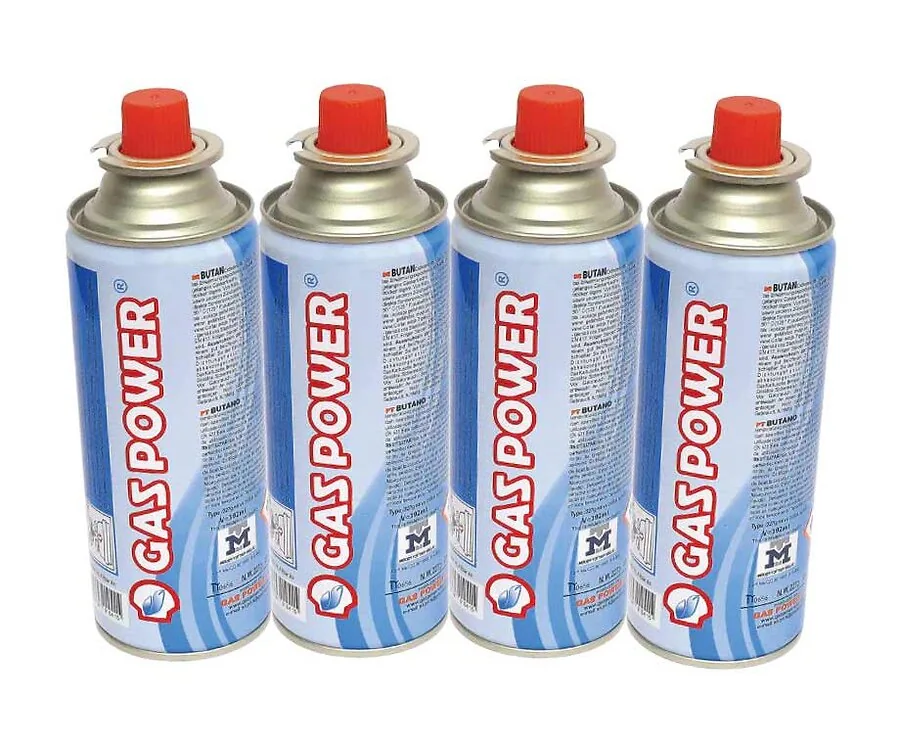 4-PACK Gaspower Gasvulling 227 gr - Geschikt Voor Nood Kooktoestel In Draagkoffer!