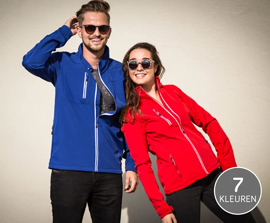 Heren En Dames Sofstshell Jas - Perfect Voor De Koudere En Regenachtige Dagen!