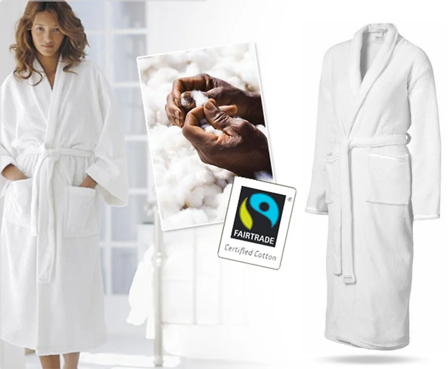 100% Fairtrade Katoenen Badjas - Eerlijk & Heerlijk Comfortabel!