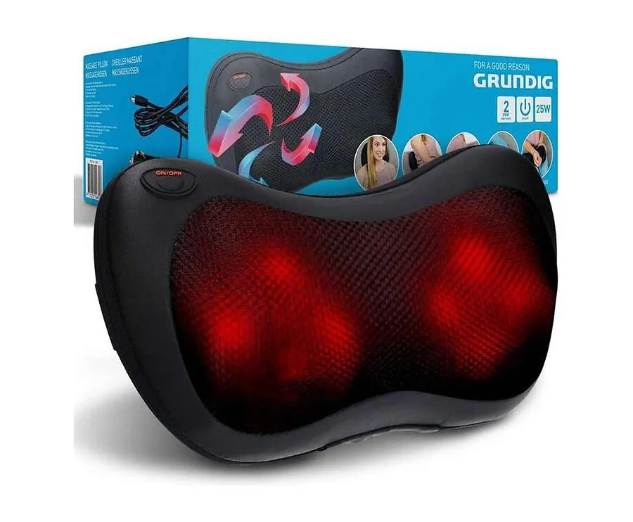 Shiatsu Massagekussen - Met Infrarood Warmtefunctie En 4 Massagestanden!