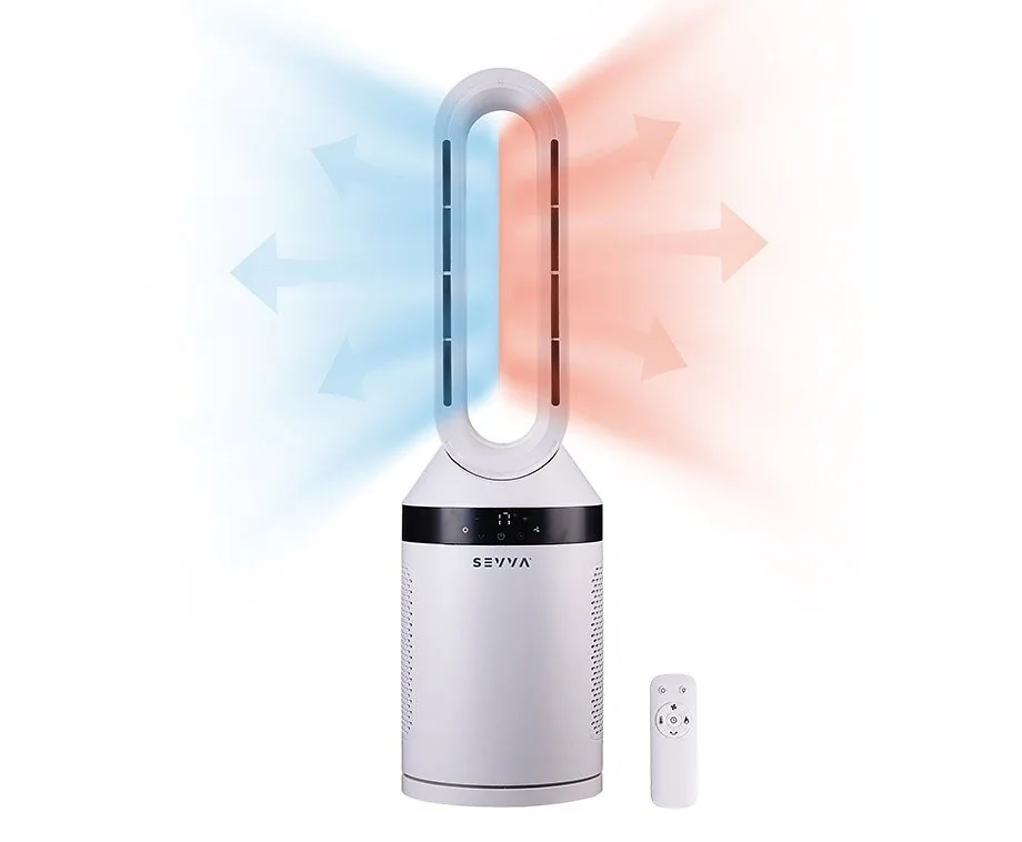 Bladloze Ventilatorkachel 2-in-1 met Afstandsbediening